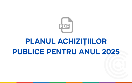 Planul achizițiilor publice pentru anul 2025